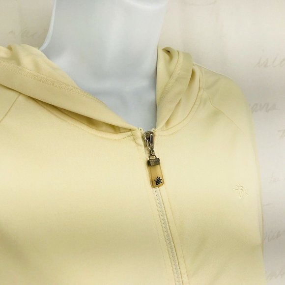 So Sporty Hooded Full Zip Jacket Size L Cream - Picture 4 of 8